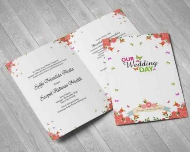 download contoh desain kartu undangan pernikahan